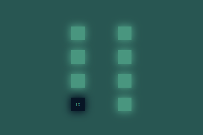 Preview of Repetition: colored buttons on a colored background